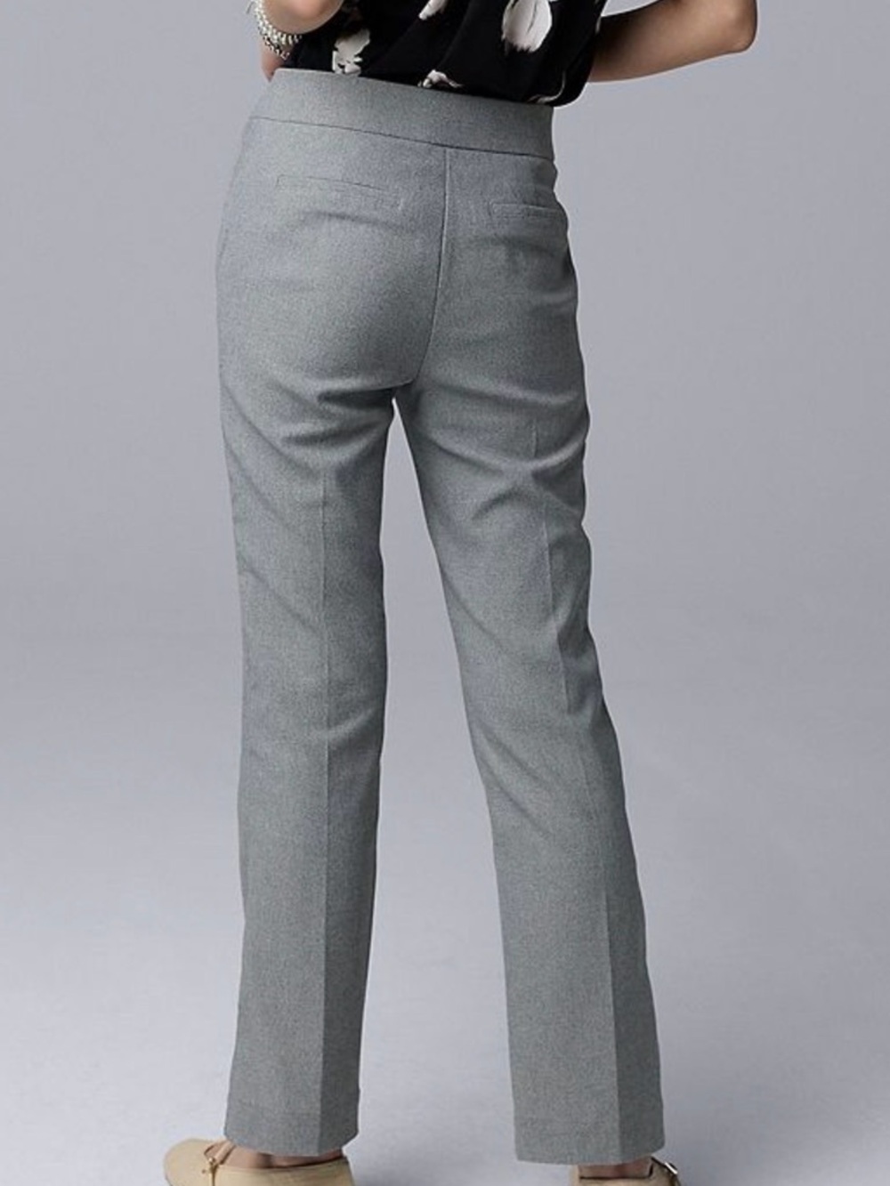 Simply Vera Wang Classic Slim Straight-Leg Gray Dress Pants
